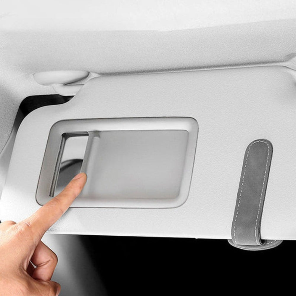 Zamszowy wielofunkcyjny klips do okularów z logo samochodu